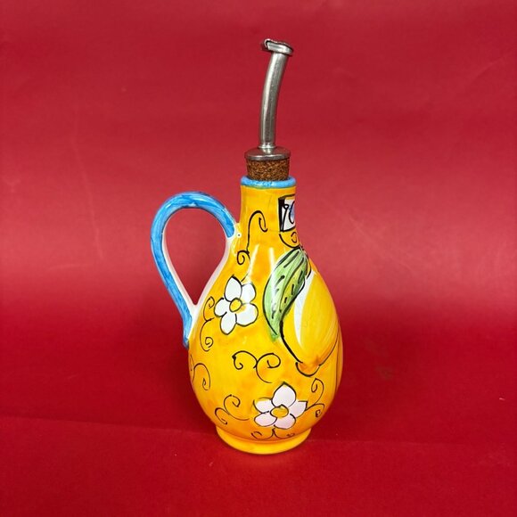 Vintage Ceramic Oil/ Olio Dispenser - Hand Painted in Sorrento Italy - Picture 3 of 7